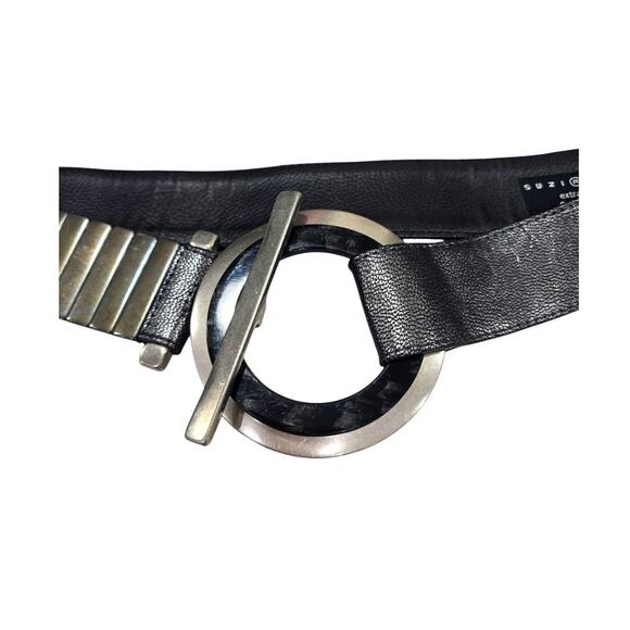 Suzi Roher Silver Toggle Buckle Belt